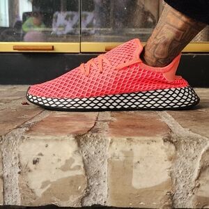 Adidas Kid's Pink Mesh Sneakers